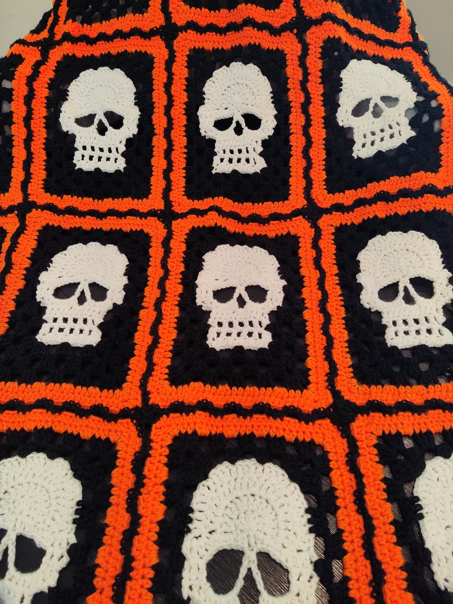 Memento Mori Granny Skull Blanket