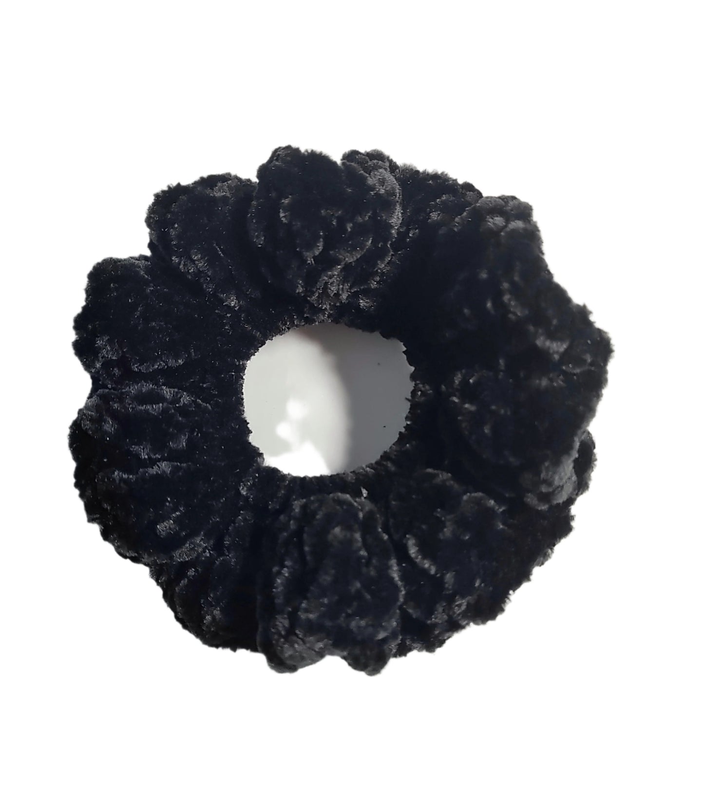 Soft-As-Coffin Lining Black Scrunchie